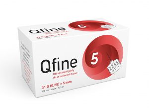 Inzulinové jehly Qfine 5 mm